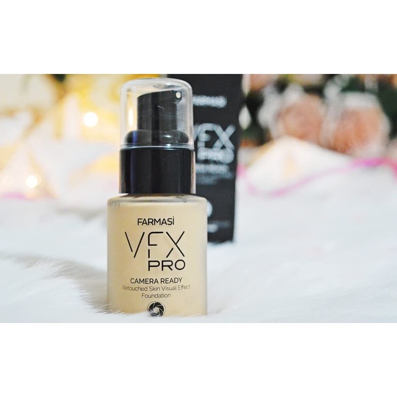 FARMASi Vfx Pro Foundation, Full Coverage Liquid Cream, Lightweight Long