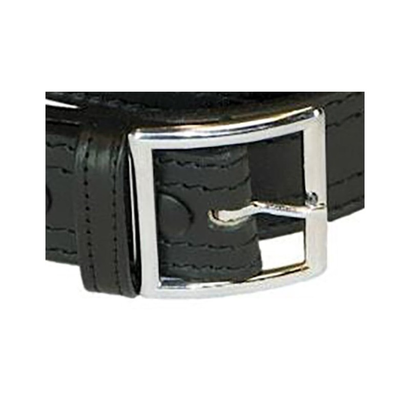 Boston Leather 4 Row Stitch Garrison Belt Plain, Size 40