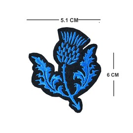 Set of 5 Scotland Embroidery Patch Iron on or Sew on Embroidered Motif Transfer Scottish Flag map Heart Thistle Scottish Lion…