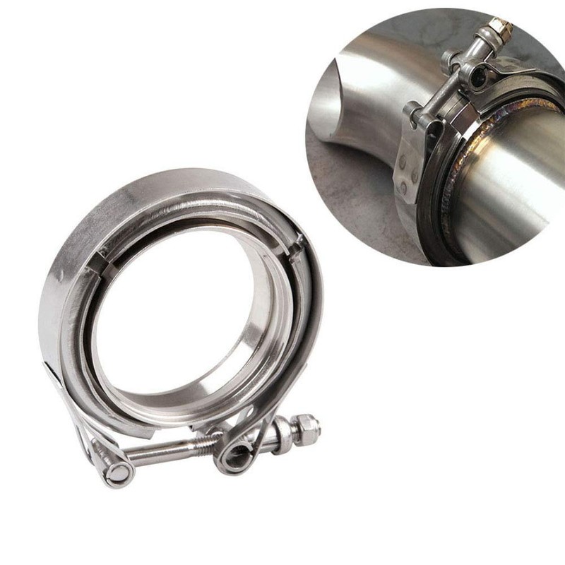 3" Inch V Band Clamp Exhaust Turbo with CNC Flanges