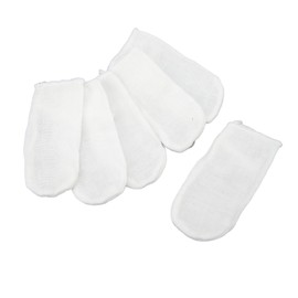Baby Teeth Cleaning Gauze Finger Cover, 6pcs Baby Teeth Soft Gauze Infant Finger Clean Oral Toothbrush, Milk Removal Soft Hygiene Ring Buckle Oral Tongue Cleaner