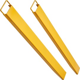 WFLNHB 72 Length 4.5 Width Pallet Fork Extension with Tire Chain Heavy Duty Alloy Steel Fork Extensions for forklifts Tractor Skid Steer Loaders
