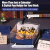 3D Calendar Tear Off 2026 3D Desk Calendar Notepad with