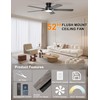 Ohniyou Ceiling Fans with Lights, 52 Inch Low Profile Ceiling