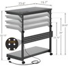 Besiost Computer Tower Stand with Power Strips, 4 Levels Manual