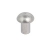 Sourcingmap 100pcs M4 x 6mm Aluminum Half Round Head Solid