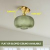 ROTTOGOON Semi Flush Mount Ceiling Light, Adjustable Hanging Gold Sloped