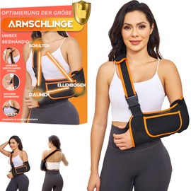 Yaoociy Arm Sling for Men and Women with Optimised Size, Adjustable Arm Sling for Arm Support, Shoulder Sling with Neck Pad, Arm Sling for Elbow and Wrist (Medium Size)