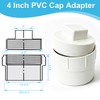 4" PVC Sewer Cleanout Cap with Plug