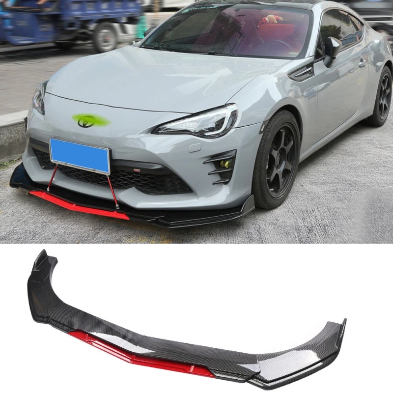 For Chrysler 300 2005-20 Front Bumper Lip Splitter Spoiler carbon