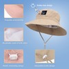 2Pcs Parent-Child Sun Hat,Smile Face UPF 50+ Toddler Bucket Hat