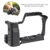 Black Aluminium Alloy Photography Shooting Vlog Camera Cage with Cold