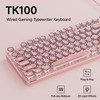 SEUNKWANG EWEADN TK100 Typewriter Keyboard Wired Mechanical Keyboard, 104 Keys