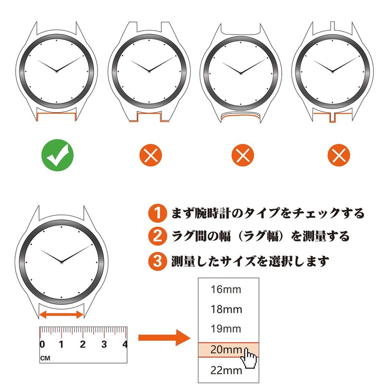[ANNEFIT] 16mm/18mm/19mm/20mm/22mm Genuine Leather Top Grain Leather Quick Release Stitched