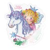 Spreadshirt Princess Lillifee On Unicorn Rosalie Sticker, 10 x 10