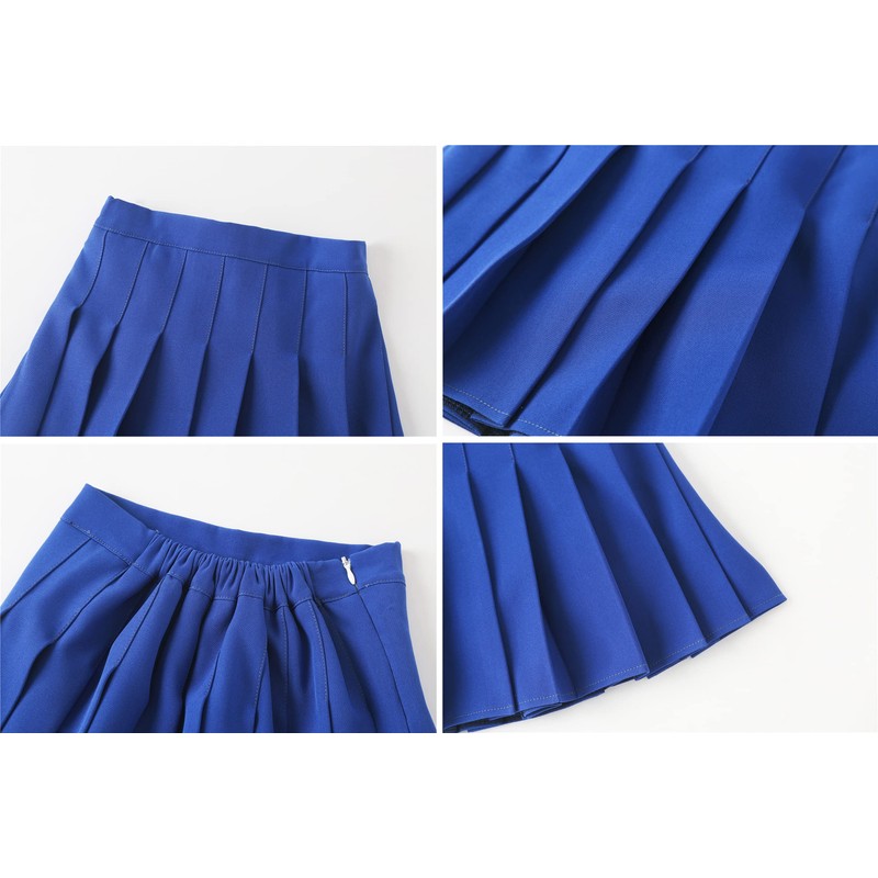 SANGTREE Falda plisada para mujeres con cómoda banda elástica, 2