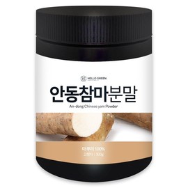 Hello Green 국내산 안동 참마 분말 300g(통) Domestic Andong Chamra Powder 300g (Container)