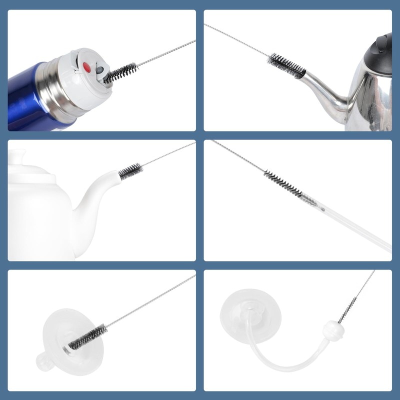 AiQInu Nylon Brush pack-10pcs, Black, 21cm Long