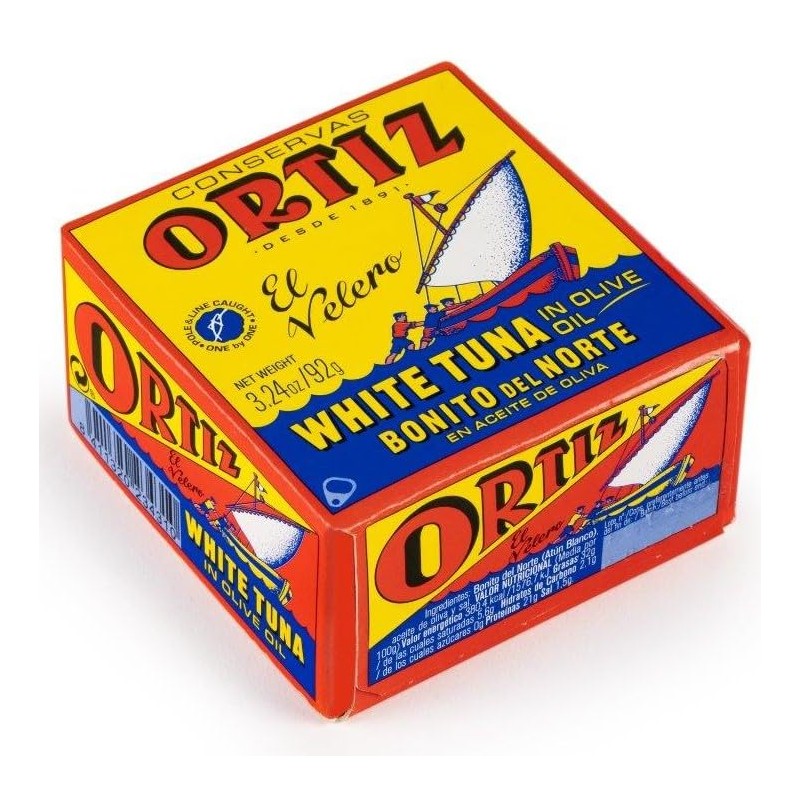 Ortiz White Tuna in Olive Oil, Fresh Tender Slices, Spanish