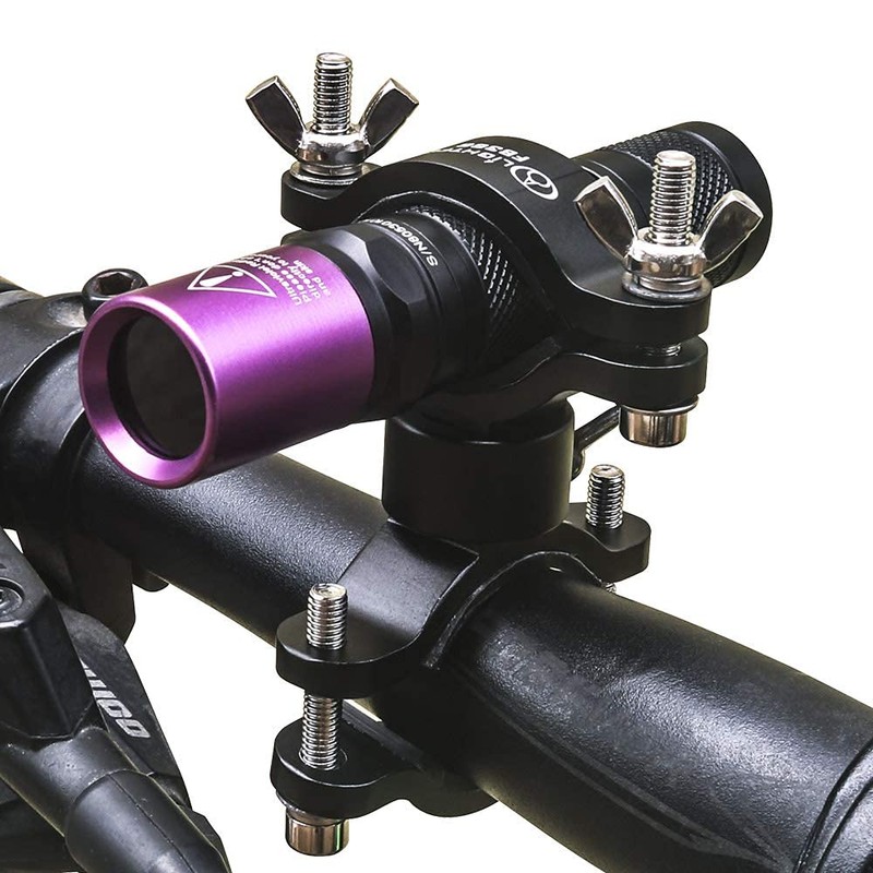 LIGHTFE Bicycle Light Holder Bracket Aluminum Alloy Material, Bike Light