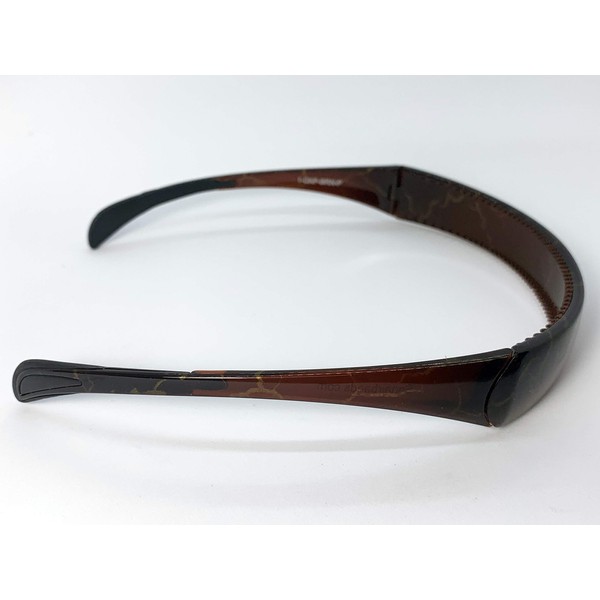 SqHair Hinged Headband fits like sunglasses providing lift and style without giving you a headache Band (Cracked Paint - Brown)