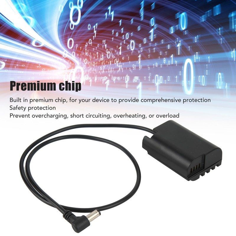 DMW DCC17 Dummy Battery DMW BLK22 DC Coupler 5.5x2.1 for