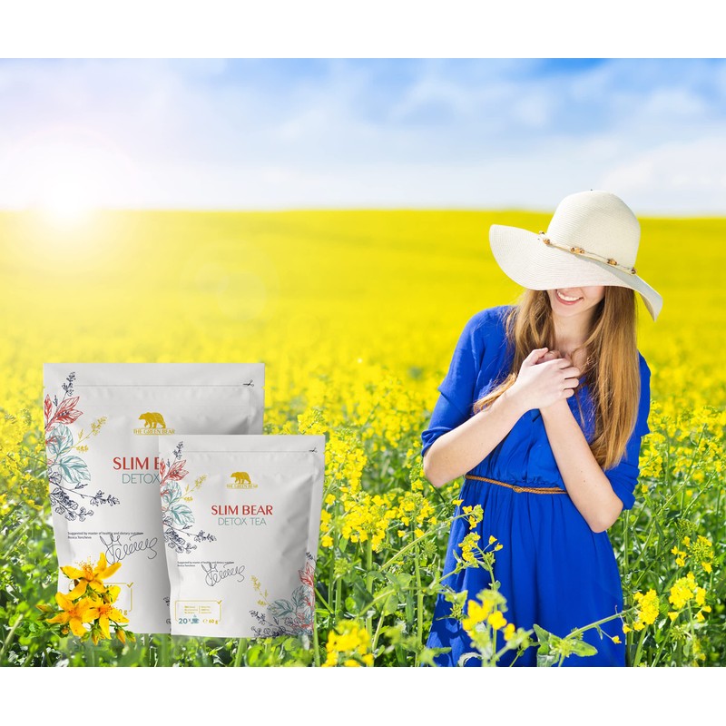 The Green Bear Detox Tea Natural Herbal Tea Detox Tea