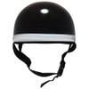 B&B BB-300 Motorcycle Helmet, White Brim, Half Cap, SG Mark