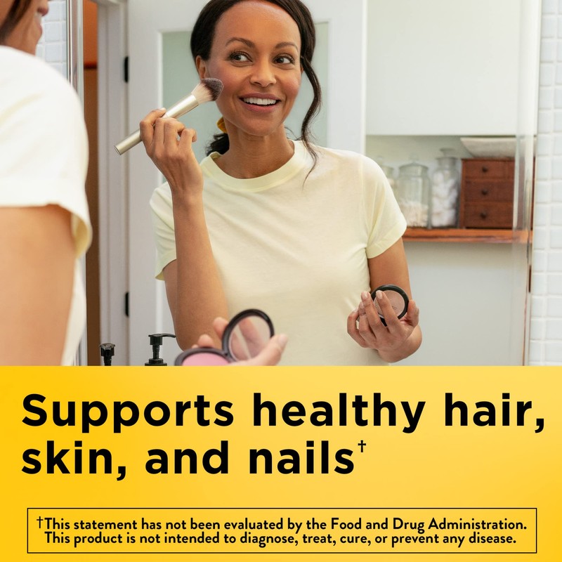 Nature Made Maximum Strength Biotin 5000 mcg, Dietary Supplement may