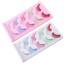 FRCOLOR False Eyelash Set 2 Boxes Short False Eyelashes Wispy Natural Look Makeup Supplies for Women