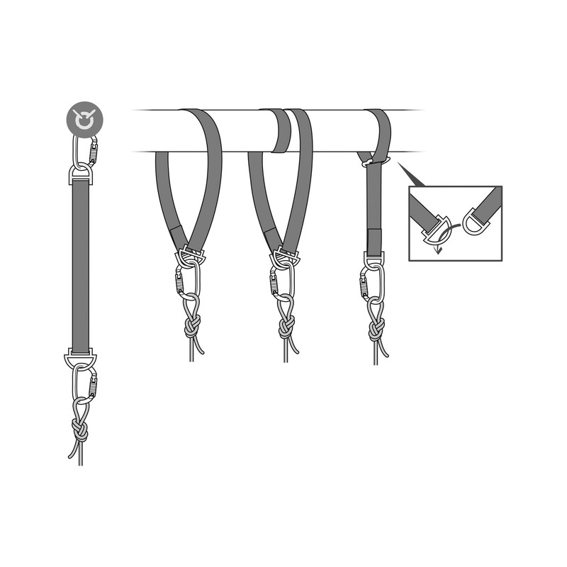 PETZL Connexion Fixe Climbing Accessories, Multi-Colour, One Size