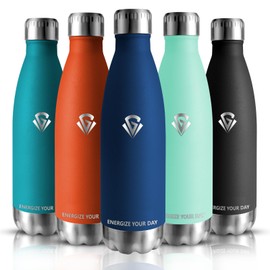 Stainless Steel Water Bottle, 750 ml, Sports Water Bottle, Leak-Proof, BPA-Free, Thermos Flasks, Double Walled, Can Be Carried, Metal Drinking Bottle for Fitness, Hiking, Camping, Sports