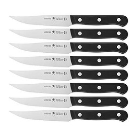 HENCKELS Solution Razor-Sharp Steak Knife Set of 8, German Engineered Informed by 100+ Years of Mastery,Black