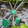 100PCS 0-135L/H Adjustable Irrigation Drippers Sprinklers 1/4 Inch Emitter Dripper