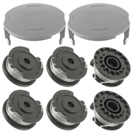 EPLZON F016800569 Strimmer Spool Replacement Φ1.65mm 4.9m, Replacement Spool Compatible with Bosch EasyGrassCut 18 23 26 ART 23 SL 26 SL Grass Trimmer(6 Spool + 2 Cover)