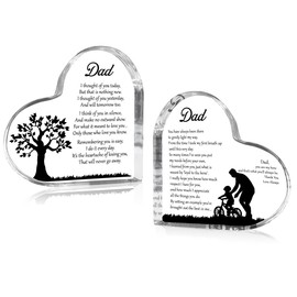 Father's Day Gifts, Dad Birthday Gift, Gift for Best Dads Ever Gifts For Dad From Daughter Son Fathers Day Cute Acrylic Desktop Decoration