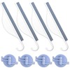 4 Pcs Mini Squeegee with Hanging Hook Shower Mirror Squeegee