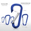 sprookber 2.28" Small Carabiner Clip Keychain, D Ring Caribeaner Clip,