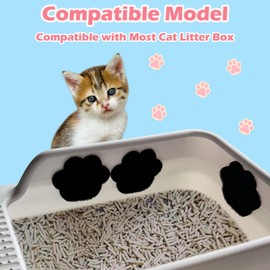 Stick-on Carbon Filters Compatible with Most Cat Litter Box, Activated Charcoal Filters Replacement to Absorb Odors and Litter Box Deodorizer for Keep Home Fresh (6 Pack)