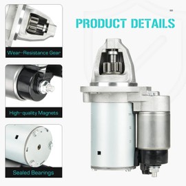 56029852AA Starter for Jeep Wrangler 3.6L 2012-2016, for Dodge Charger/Chrysler 2017-2018, RAM 1500 2015-2018, Replaces for 428000-9300 4280009300 280-0432 2800432