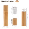 NICENEEDED 10 PCS 10ml Bamboo Roll on Bottles for Essential