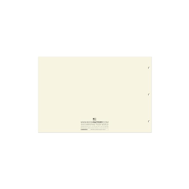 BookFactory Ledger Pad/Large 13 Column Accounting Ledger Columnar (Thirteen Columns)