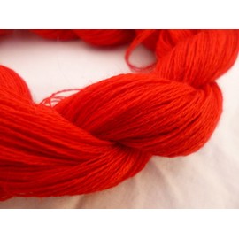 Cherry Red Cashmere Blend Fingering Weight Crochet/Sock Knitting Yarn