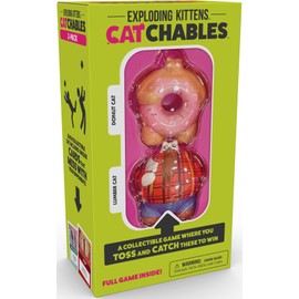 Exploding Kittens Catchables Donut and Lumber Cat Toss and Catch Game (Pack of 2)