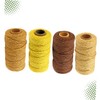 Operitacx DIY Art Craft Essential 4 Rolls 2mm Thick Braided