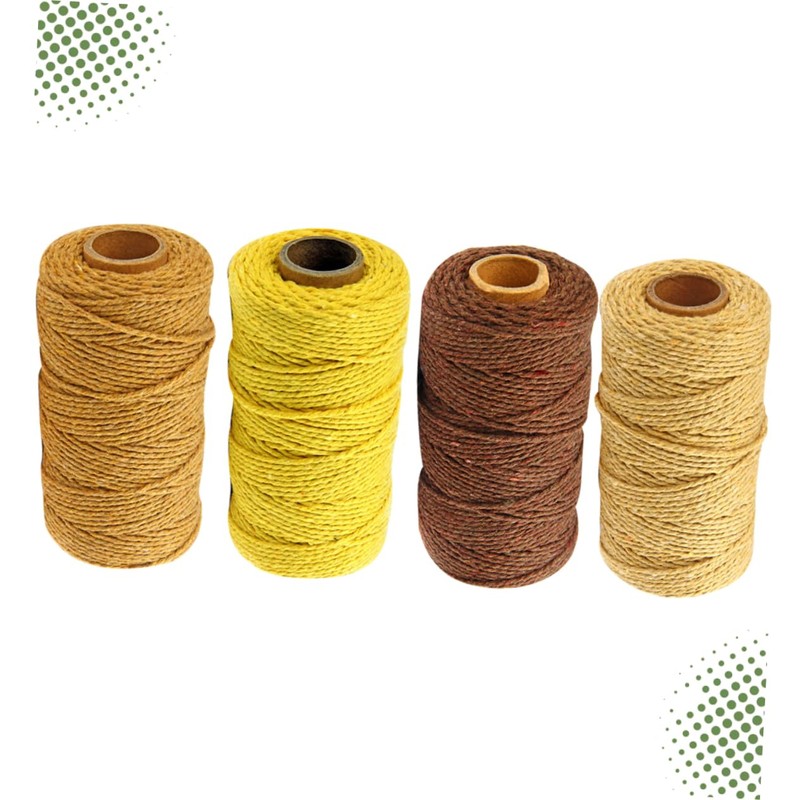 Operitacx DIY Art Craft Essential 4 Rolls 2mm Thick Braided