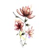 EROSPA® Temporary Tattoo Sheet / Sticker - Flowers Flowers -