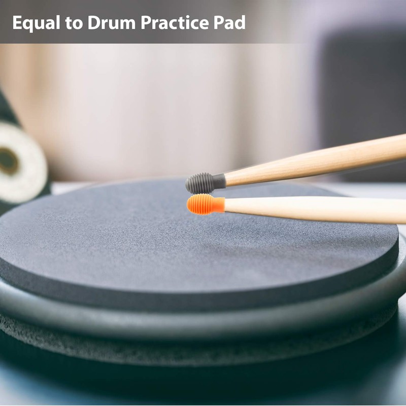 Frienda 8 Pieces Drum Stick Silent Tip Drum Quiet Sticks