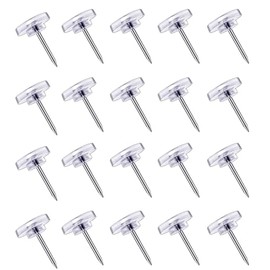 Pins for Pinboard, Pin Board Pins, Muuzll Push Pins, Clear Push Pins - 150Pcs Drawing Pins, Thumb Tacks for Cork, Notice and Bulletin Boards - Map Pins, Perfect for School & Office Use