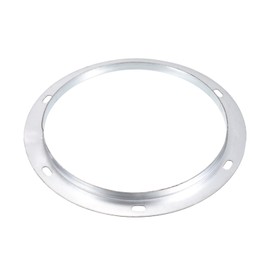 PATIKIL 10" Duct Connector Flange, Metal Straight Pipe Exhaust Flange Duct Mounting Plate for Heating Cooling Ventilation HVAC System, Galvanized Steel